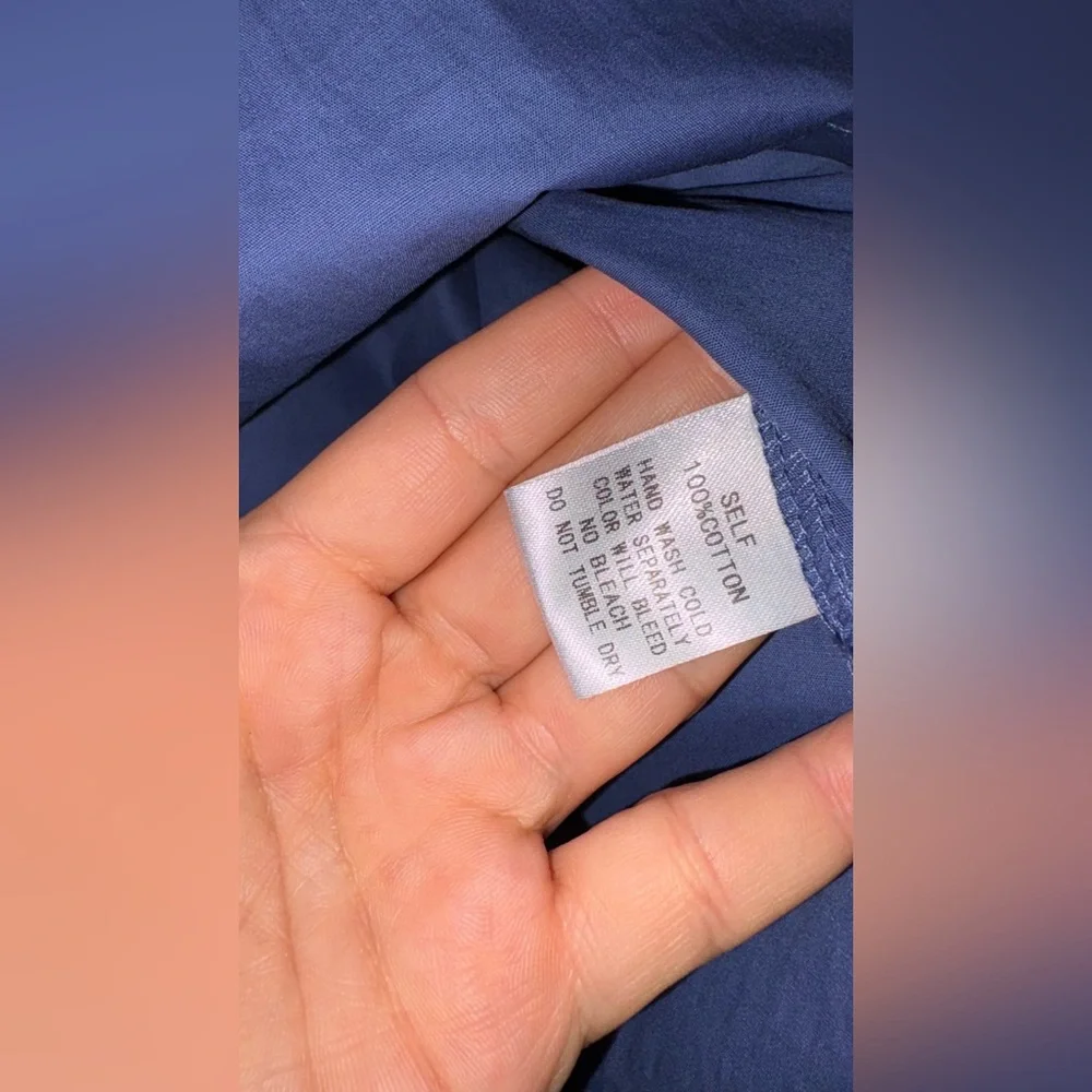 Pinch Navy Cotton Mini Dress size S - Picture 10 of 14